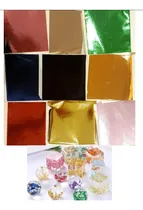 Comprar 9 Laminas,colores,pan De Oro,9x9cm,resina,manualidades,arte