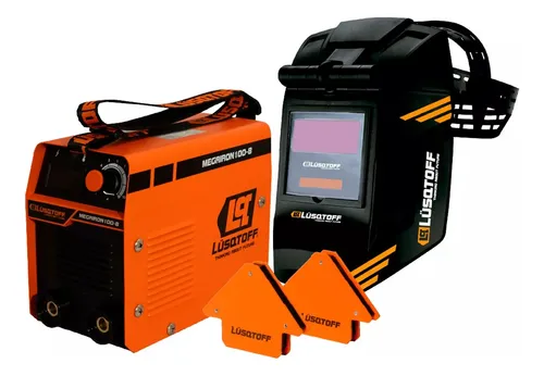 Soldadora Inverter Mega Iron 100 Lusqtoff Escuadras Mascara