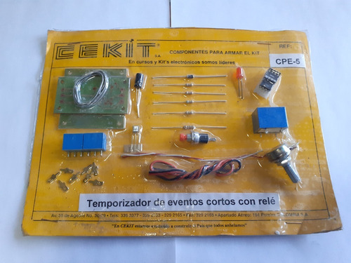 Kit Temporizador De Eventos Con Rele Cekit + Libro Tse E2 L3