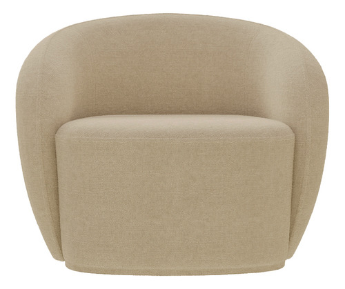 Kit 2 Poltronas Decorativas Íbis Bouclê Bege G33 - Gran