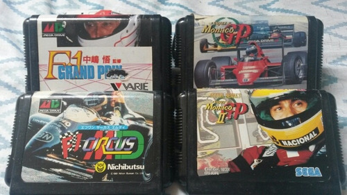 Super Gp Monaco 1 E 2 4 Jogos Originais Mega Drive Japonês