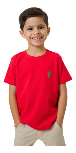 Camiseta Infantil Basic Vermelha
