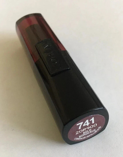 Labial Le Rouge Infallible Loreal Paris Cremoso 741 Bold Bordeaux