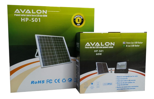 Foco Solar Led 60 W C Sensor Patio Jardin Calles Exterior