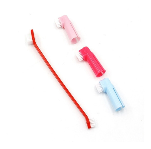 Cepillo De Dientes Doble Y Masajeador Encías Para Mascotas