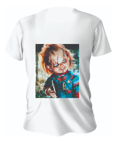 Playera Estampada Chucky El Muñeco Diavolico Unisex En Dtf