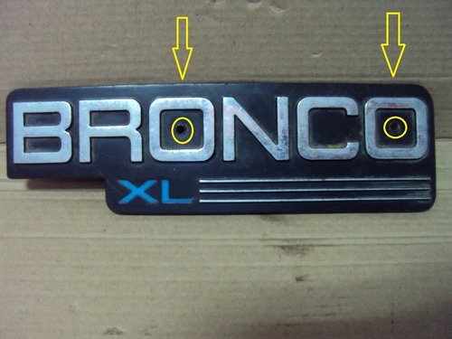 Emblema Bronco Xl Plastico 
