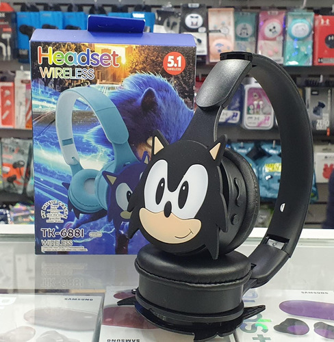 Audífono Sonic Infantil Niños Bluetooth Negro Manos Libres 