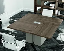 Comprar Mesa De Reunion Cuadrada Escritorio Oficina Ote Muebles