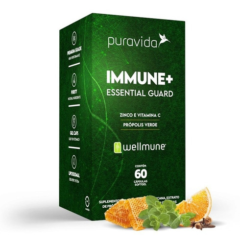 Immune+ Essential Guard  Multivitamínico - Pura Vida 60 Caps Sabor N/a
