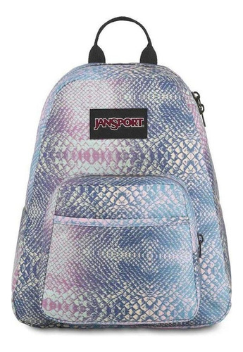 Mochila Urbana Jansport Half Pint Fx Prisma Phython 10.2l Color Azul Acero Diseño De La Tela Liso