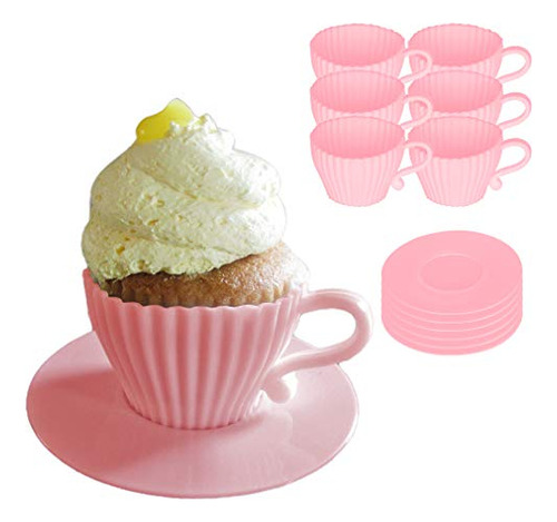 Molde Silicona Para Cupcakes En Forma De Taza (12 Pzas) -