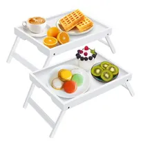 Comprar Mesas De Cama Plegables De Bambú Para Desayuno Y Trabajo En 