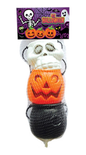 Kit Halloween Mini Baldes Decorativos