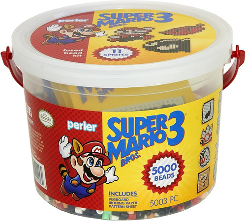 Hama Beads Perler Super Mario Bros Nintendo 5000pzs Cuencas
