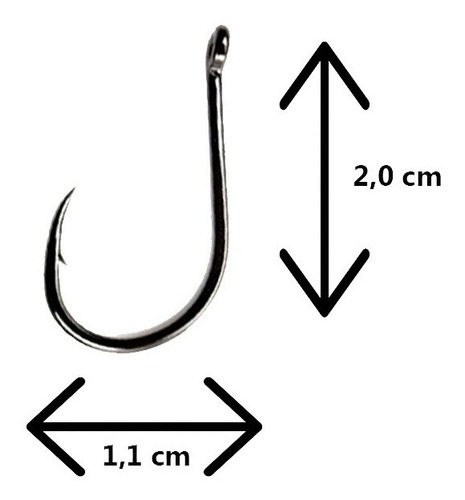 Kit C/ 10 Anzol Chinu Black Xingu Nº 8 C/ Fisga Farpa Barato