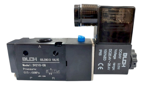 Valvula Neumatica 3/2 De 1/4 Bobina Intercambiable 3v210-08