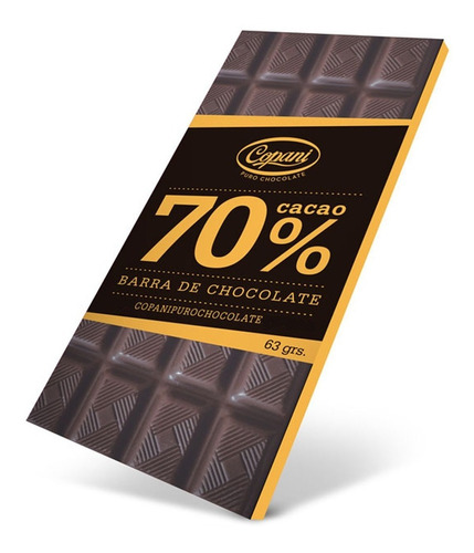 Chocolate Copani 63gr 70% Cacao Cioccolato Tienda De Dulces