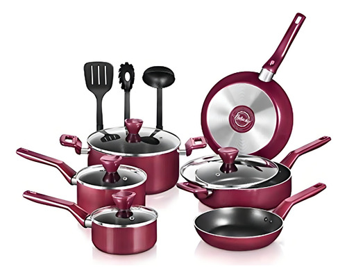 Set de Utensilios de Cocina NutriChef NCCWA13RD Rojo.
