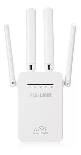 Repetidor Amplificador Señal Wifi 4antenas Rompemuros Pixlin