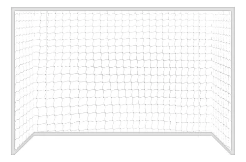 Red De Fútbol 11 2mm Nylon 7.5x2.5x0.6m Uv Gismar - Queofert Blanco