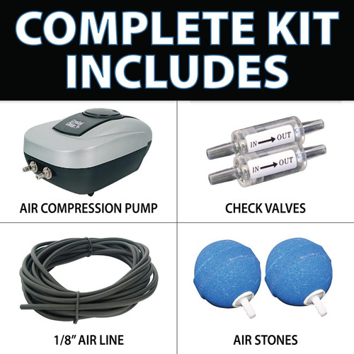 Pondair 2, Kit De Aeración Completo, Sistema De Burbuj...