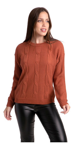 Sweater Trenzado Mujer