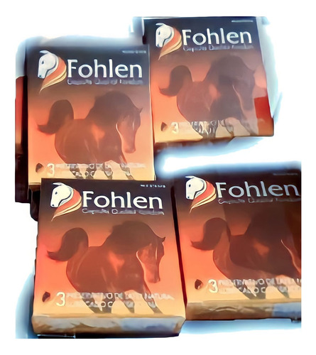 9 Condones (3 Cajas X 3 Uni) Fohlen Alemán Calidad Superior
