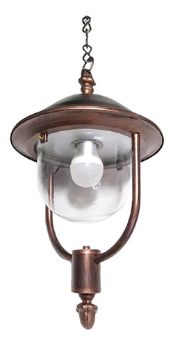 Farol Antiguo Focos Hierro Cadena Xc Iluminacion