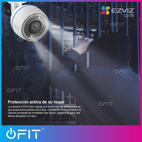 Imagen 5 de 10 de Camara Seguridad Wifi 2mpx Vision Nocturna Color Ezviz