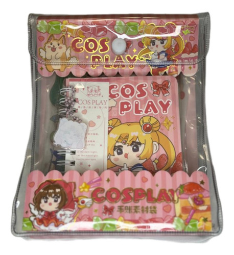 Libreta Y Stickers Sailor Moon O Princesas + Accesorios