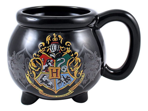 Silver Buffalo Harry Potter Hogwarts Crest 3d Taza De Cerámi