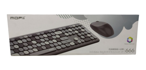 Combo Teclado Mouse Multi Tonalidad Silencioso Ergonómico 