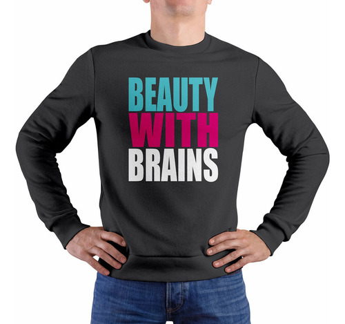 Polera Beauty With Brains (d0535 Boleto.store)