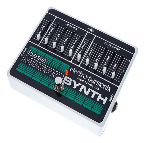 Pedal de efeito Electro-Harmonix Bass Micro Synth  branco