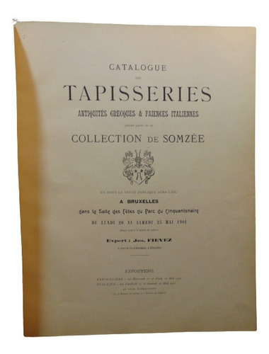 Adp Catalogue Des Tapisseries Collection De Somzee / 1901