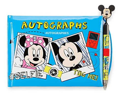 Libro De Autógrafos Oficiales Con Bolígrafo, Mickey Mouse