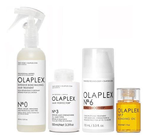 Olaplex N°0 + N°3 + N°6 +n°7 Tratamiento Reparador Intensivo