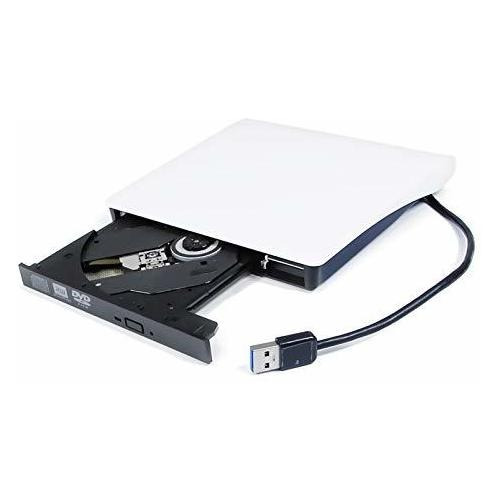 Unidad Óptica De Dvd Cd Rom Externa Usb 3.0 Blanca, Para Asu