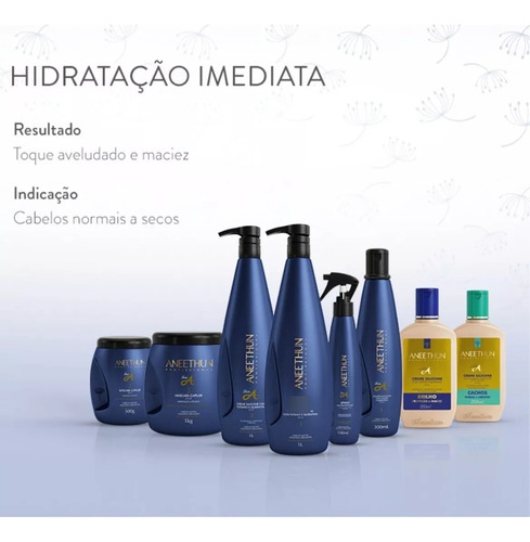 Shampoo Linha A 300ml Aneethun Profissional