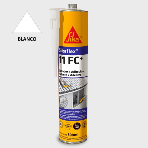 Imagen 2 de 10 de Sikaflex 11 Fc+ Adhesivo Y Sellador Elástico Blanco 300ml