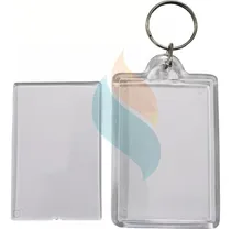 Comprar Llaveros Acrilicos Transparente 6x4 Promoción Por Mayor X50u