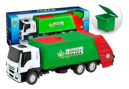 Caminhão De Lixo Coletor Iveco Com Lixeira - Sortido Barato