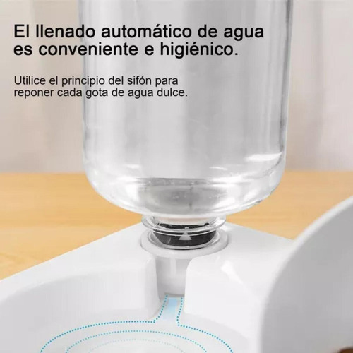 Od Recarga Automática De Agua Para Mascotas, Cuenco Doble E