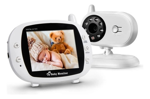 Monitor De Vídeo Inalámbrico Para Bebé, Visión Nocturna