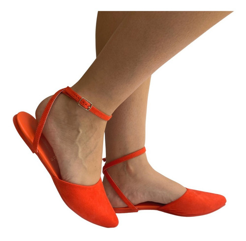 Imagen 4 de 10 de Zapatos De Piso Dama Felipe Rentería Flat Pulsera Al Tobillo