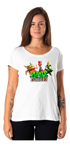 Remeras Mujer Plantas Vs. Zombies |de Hoy No Pasa| 22