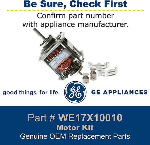 Ge We17x10010 Kit De Motor Oem Genuino Para Secadoras Ge