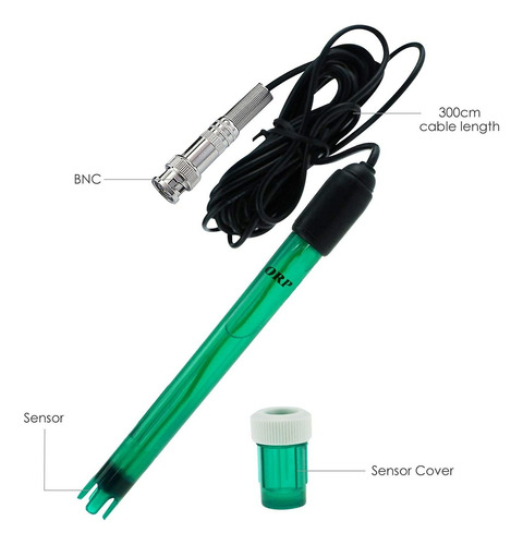 Orp Redox Electrode, Bnc Type Connector Replacement Probe Fo