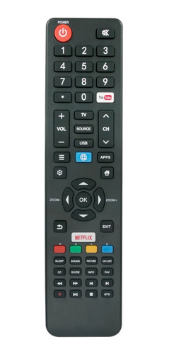 Control Remoto Para Smart Noblex Philco Sanyo Con Netflix